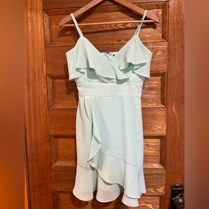 Mint Green Ruffle Dress - Marciano by Guess